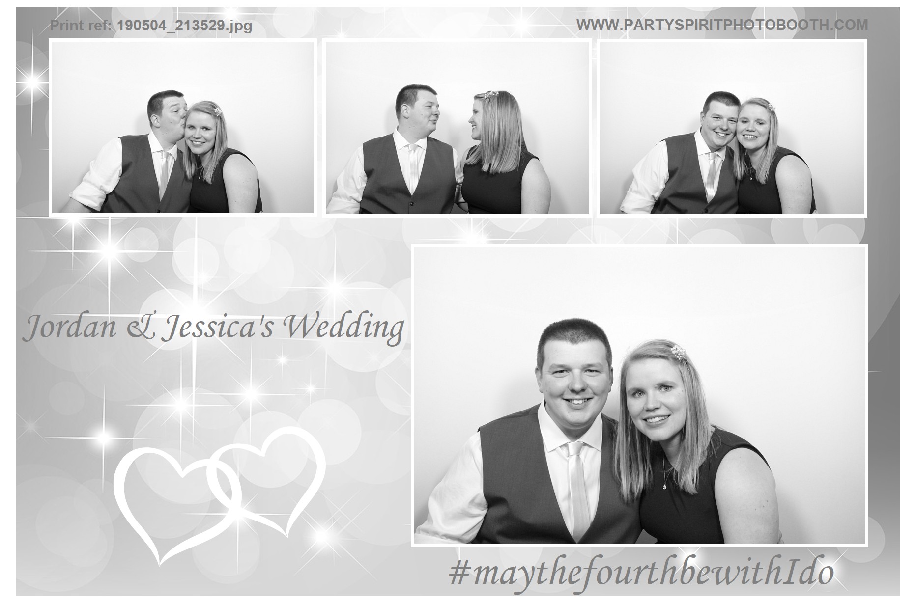 Jordan and Jessica's Wedding | View more photos from the event at gallery.partyspiritphotobooth.com/u/PartySpiritPhotoBooth/Jordan-and-Jessicas-Wedding